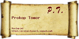 Prokop Tomor névjegykártya